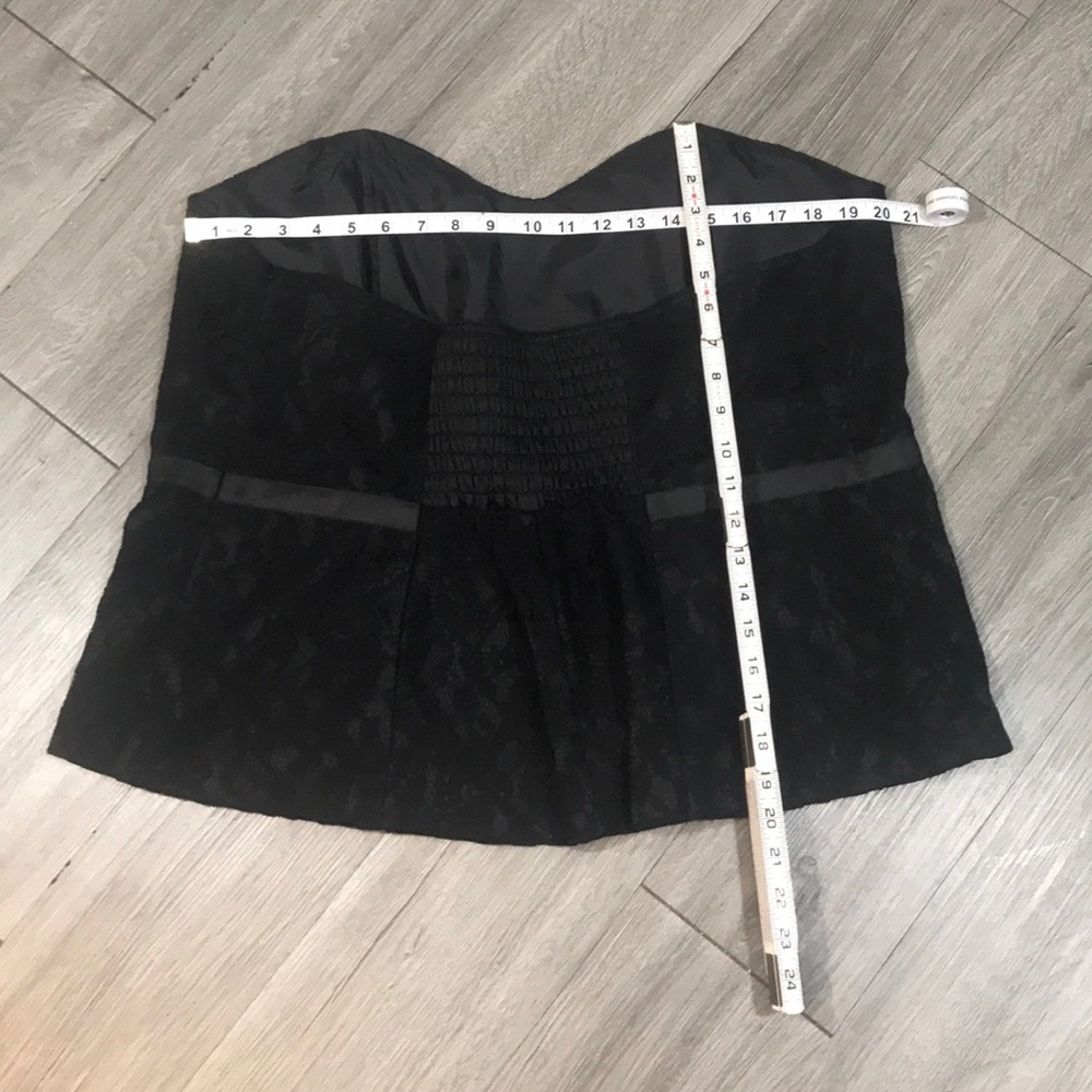 Lane Bryant‎ Black Lace Strapless Blouse size 24 - Picture 6 of 7